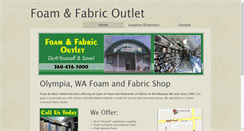 Desktop Screenshot of foamfabricoutlet.com